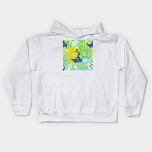 floral peacock Kids Hoodie